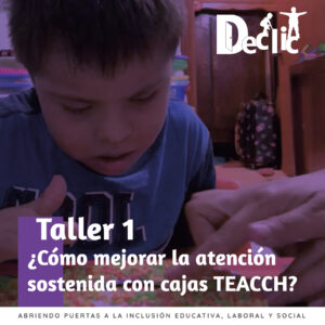 Taller 1. Cómo mejorar la atención al trabajar en mesa con cajas Teacch